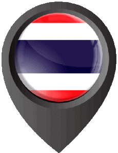 Flags Asia Thailand Location Pin 