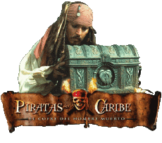 Multi Média Cinéma International Pirates des Caraïbes Le Secret du coffre maudit Logo Espagnol 