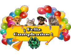 Messages Espagnol Feliz Cumpleaños Animales 007 