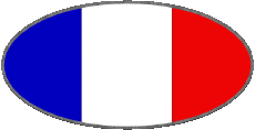 Bandiere Europa Francia Nazionale Ovale 