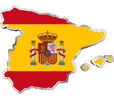 Banderas Europa España Mapa 