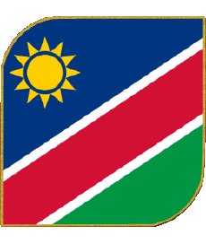 Bandiere Africa Namibia Quadrato 