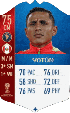 Sport F I F A - Karten Spieler Peru Yoshimar Yotún 