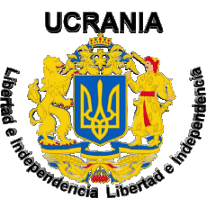 Banderas Europa Ucrania Libertad e Independencia 