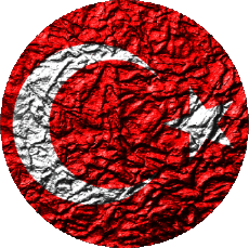Bandiere Asia Turchia Tondo 