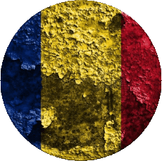 Drapeaux Europe Roumanie Rond 