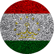 Fahnen Asien Tadschikistan Runde 