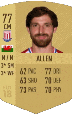 Multi Média Jeux Vidéo F I F A - Joueurs Cartes Pays de Galles Joe Allen 