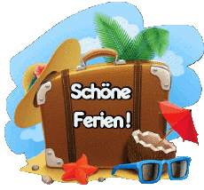 Messages Allemand Schöne Ferien Fond Transparent 09 