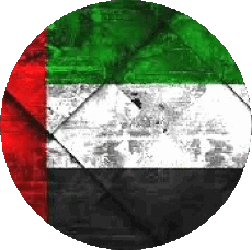 Drapeaux Asie Emirats Arabes Unis Rond 