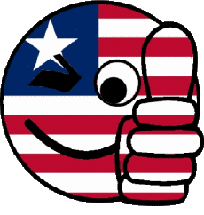 Banderas África Liberia Smiley - OK 