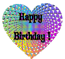 Messagi Inglese Happy Birthday Heart 012 