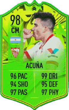 Multimedia Videospiele F I F A - Karten Spieler Argentinien Marcos Acuña 