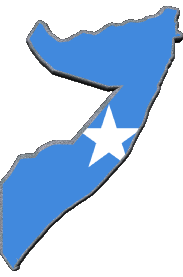 Banderas África Somalia Mapa 