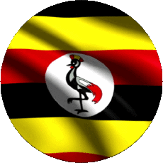 Bandiere Africa Uganda Tondo 