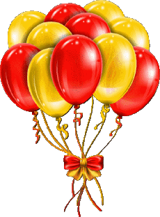Nachrichten Französisch Bon Anniversaire Ballons - Confetis 007 