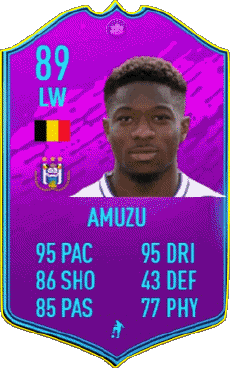 Multi Media Video Games F I F A - Card Players Belgium Francis Amuzu 