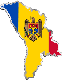 Flags Europe Moldova Map 