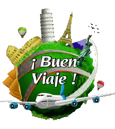 Nachrichten Spanisch Buen Viaje Transparenter Hintergrund 04 