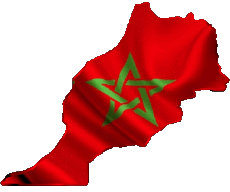 Bandiere Africa Marocco Carta Geografica 