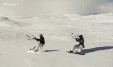 Humor -  Fun Sports Kite Snowboarding Fun - Win 