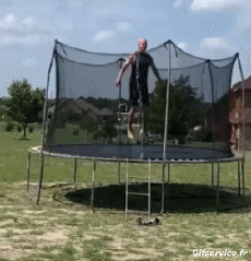 Humor - Fun Deportes Trampolín Afuera Fail 