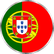 Drapeaux Europe Portugal Rond 