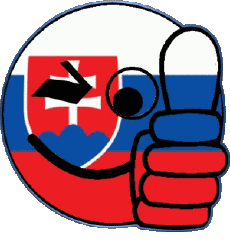 Bandiere Europa Slovacchia Faccina - OK 