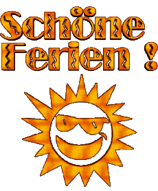 Mensajes Alemán Schöne Ferien Fondo transparente 04 