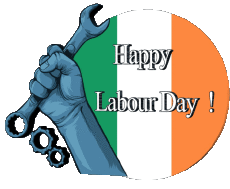 Mensajes Inglés Happy Labour Day Ireland 
