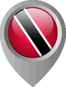 Fahnen Amerika Trinité et Tobago Standort-Pin 