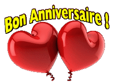 Messagi Francese Bon Anniversaire Ballons - Confetis 005 