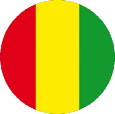 Drapeaux Afrique Guinée Rond 