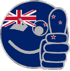 Drapeaux Océanie Nouvelle-Zélande Smiley - OK 