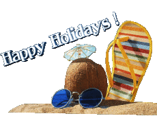Messages English Happy Holidays Transparent Background 14 