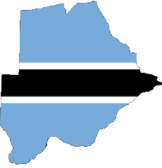 Fahnen Afrika Botswana Verschiedene 