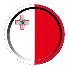 Bandiere Europa Malta Rotondo - Anelli 