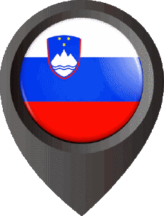 Drapeaux Europe Slovénie Epingle de Localisation 