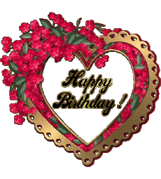 Mensajes Inglés Happy Birthday Heart 003 