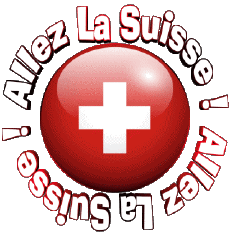 Messages Français Allez La Suisse Carte - Drapeau 