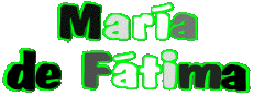 First Names FEMININE - Spain M Composed María de Fátima 