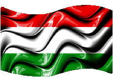 Banderas Europa Hungría Rectángulo 