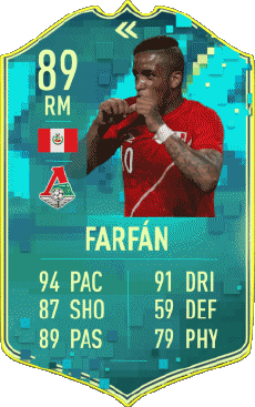 Multimedia Videospiele F I F A - Karten Spieler Peru Jefferson Farfán 