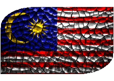 Flags Asia Malaysia Rectangle 