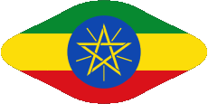 Banderas África Etiopía Oval 02 