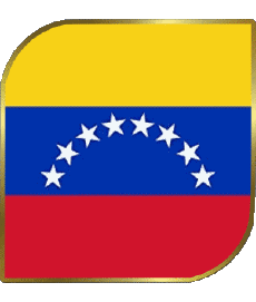 Bandiere America Venezuela Quadrato 