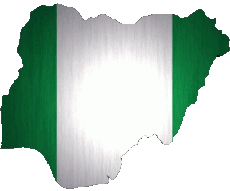Flags Africa Nigeria Map 