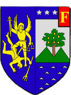 Blasón-Banderas Francia Departamentos - Ciudades 06 MENTON 