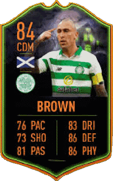 Multimedia Vídeo Juegos F I F A - Jugadores  cartas Escocia Scott Brown 