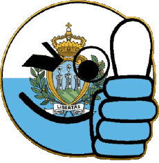 Drapeaux Europe Saint Marin Smiley - OK 